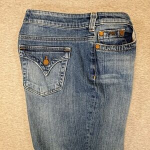 Pure Jeans Womens Bootcut Denim Medium Wash Flap Pocket Made in USA